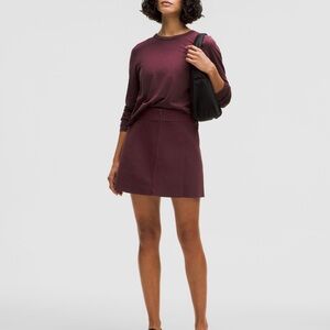 Ribbed-Knit Mini Skirt